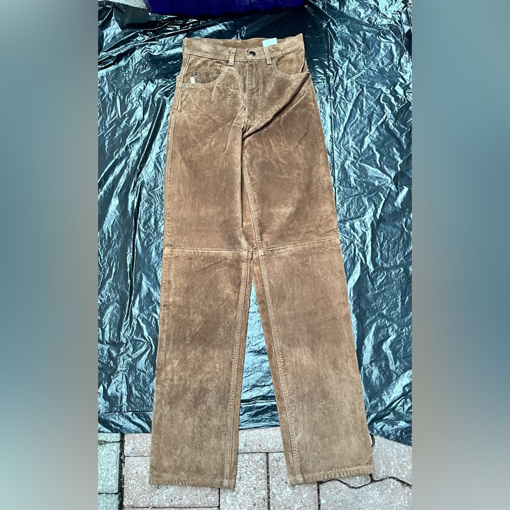 Brown Straight-Leg Corduroy Pants - Women's